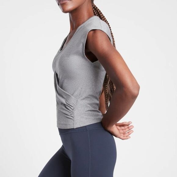 ATHLETA Bayview Ribbed Crop Tee - Picture 2 of 7